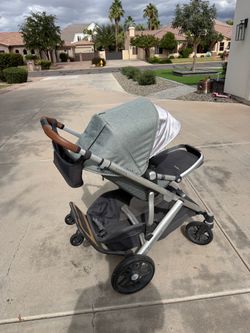 Uppababy VISTA stroller w/ Piggyback Ride-Along