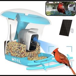 Smart Bird Feeder Camera, Free AI Forever, 1080P HD Camera Auto Capture Birds