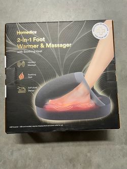 Homedics 2-in-1 Foot Warmer & Massager