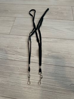 Black Lanyards with Clips