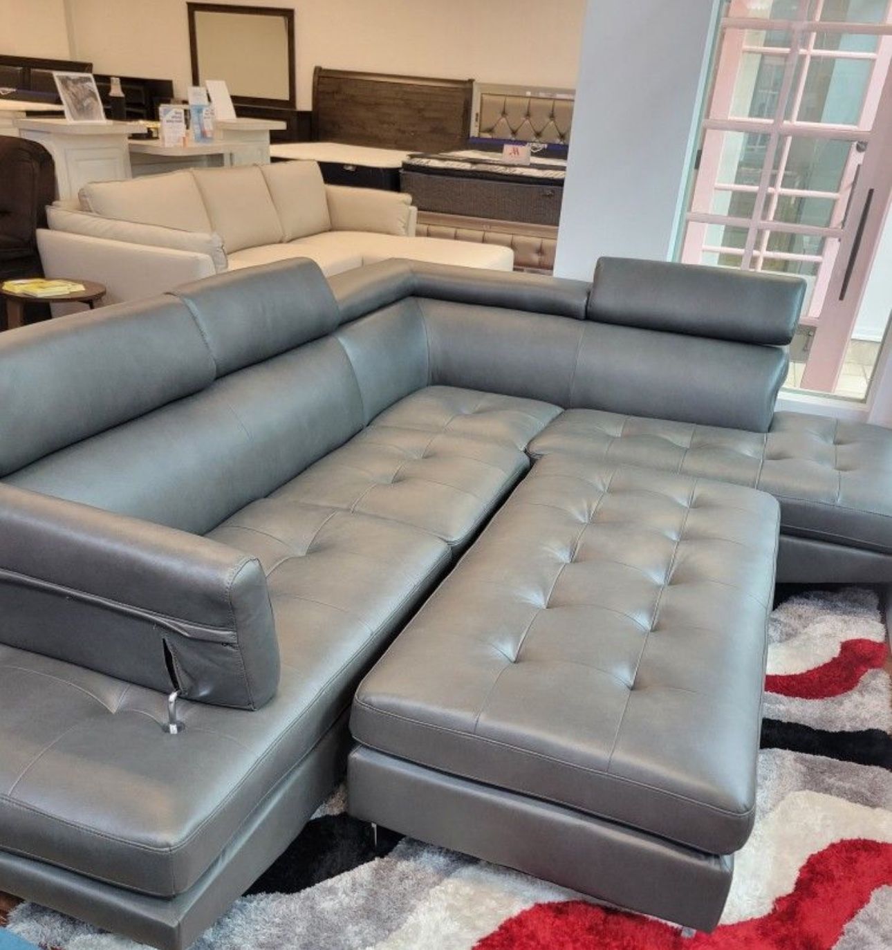COMFY NEW IBIZA SECTIONAL SOFA AND OTTOMAN SET ON SALE ONLY $999. IN STOCK SAME DAY DELIVERY π EASY FINANCING