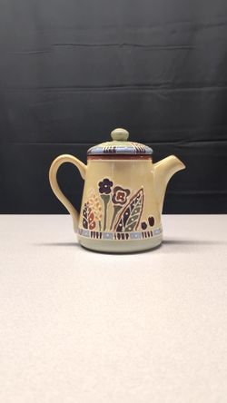 BUCKS COUNTY Autumn Harvest Decorative Stoneware Teapot