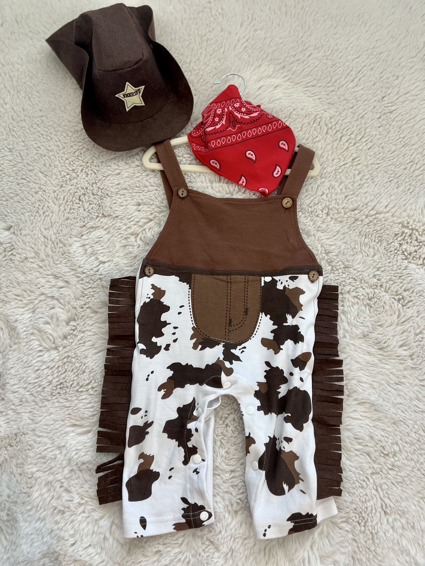  Baby Boy Wild West Cowboy Costume 6-12M