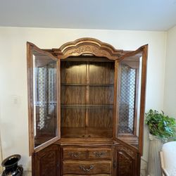 Antique Wooden China Cabinet