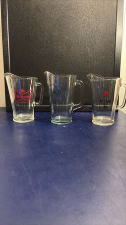 Vintage beer pitchers