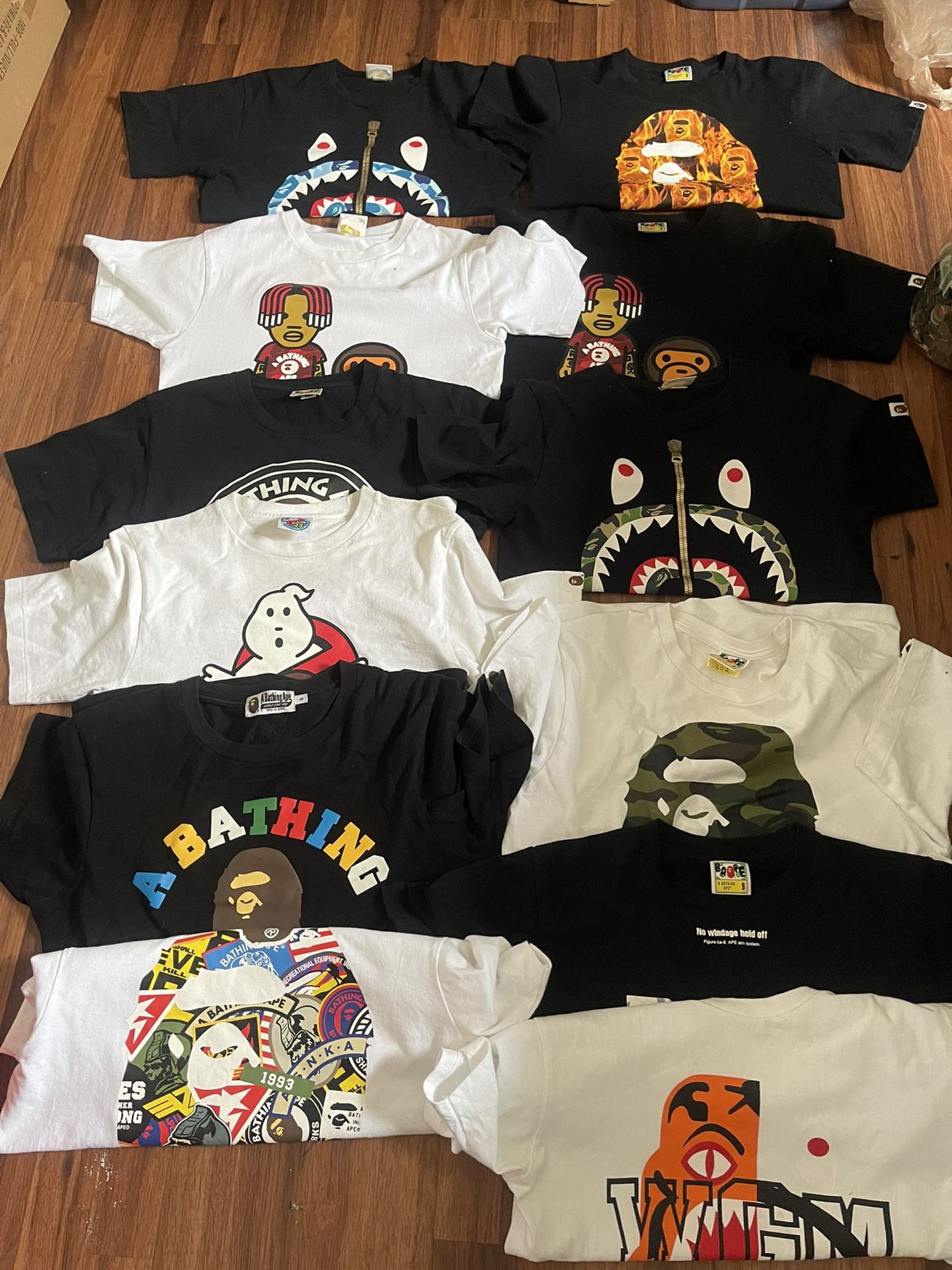 Bape And Vlone T Shirts 