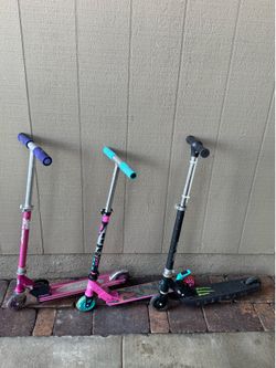 3 razor scooters