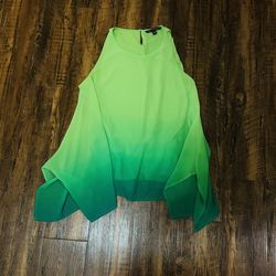 Summer Dress lightweight, airy, green, lime, green chiffon dress
