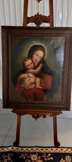 1910 Antique Painting Signed