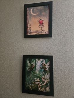 Whimsical Fantasy Artwork.   $25 For The Set Of 2.