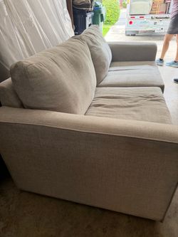 Gray Fabric 3-Seat Sofa
