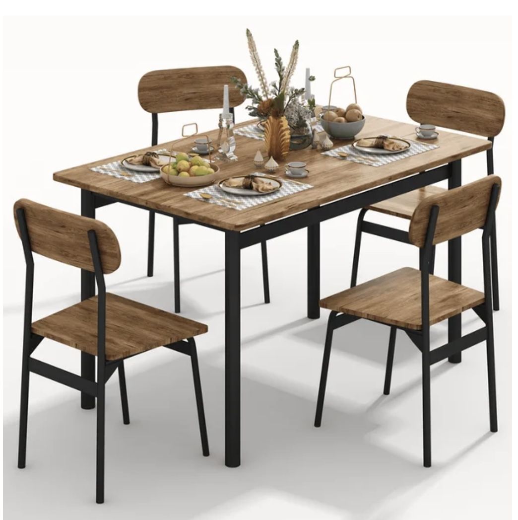 β¨ Lamerge 4-Person Dining Table Set β¨