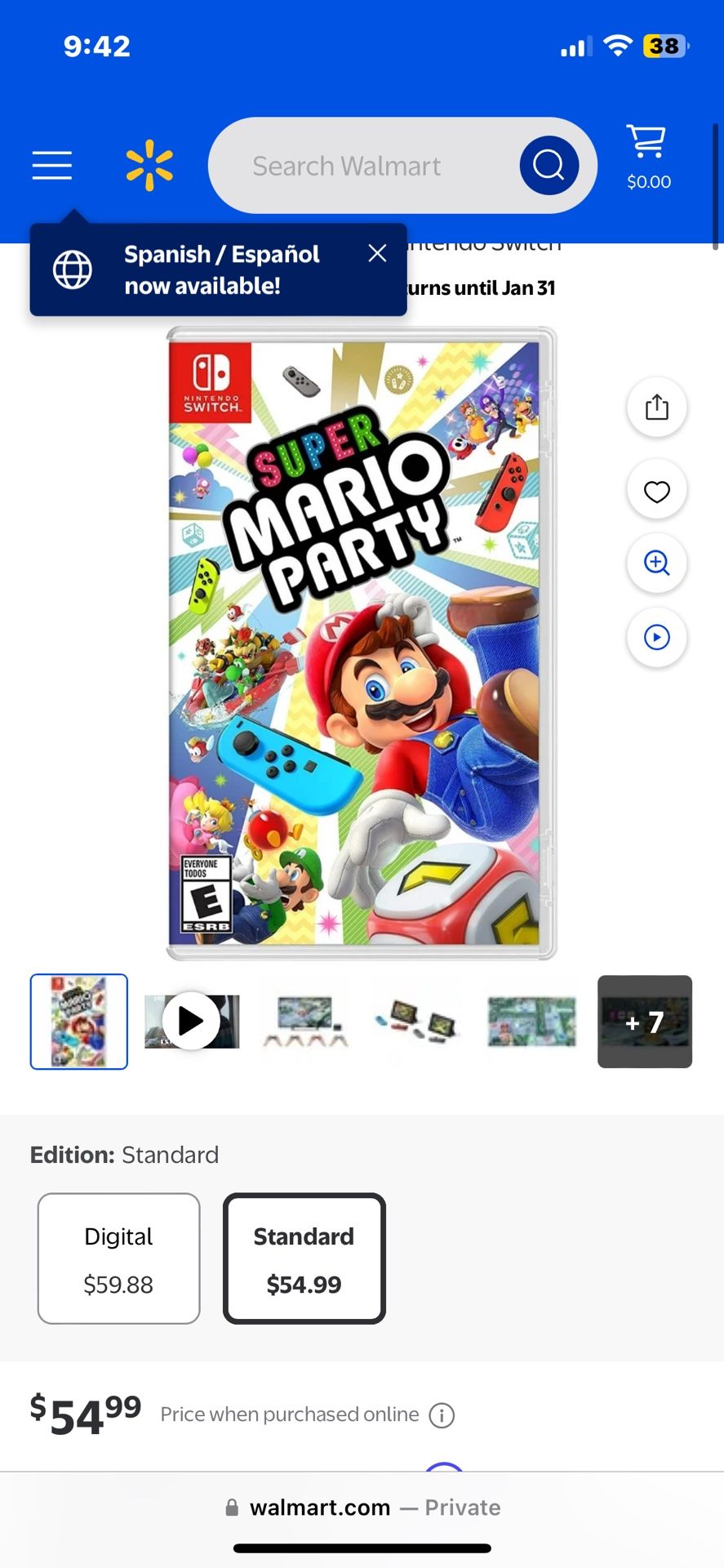 mario party nintendo switch brand new