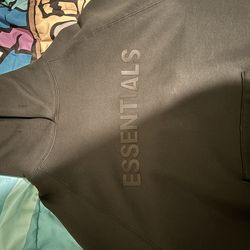 Essentials hoodie Jet Black