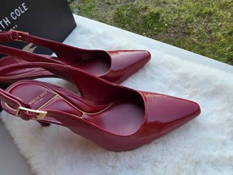 Kenneth Cole New York Women's Quinnly Slingback Pumps - Rio Red Patent, 8M