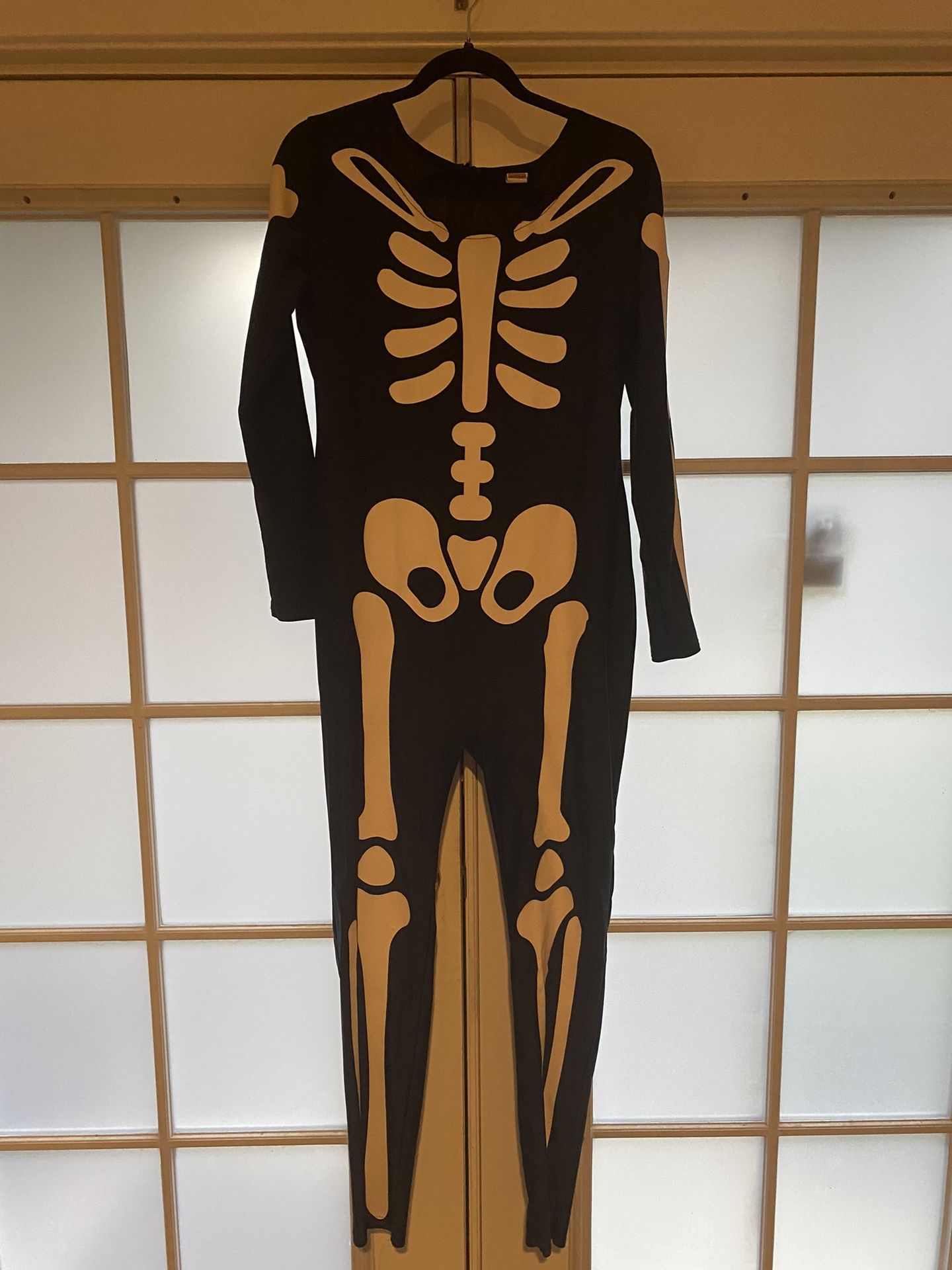 Halloween Costume Skeleton Spooky - Women’s XL with Gloves
