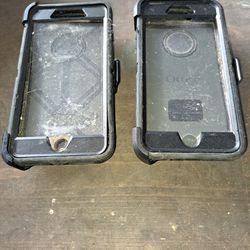 2 Otter Box For Iphone 6 Plus Complete With Clips 