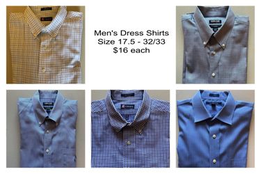 Men's Dress Shirts (Size 17.5 - 32/33) - Kirkland, Chaps, More! - Priced separately - $16 each