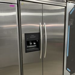 Kitchen Aid 42” Built In Refrigerator In Stainless Steel Used