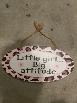 Little Girl Door Sign