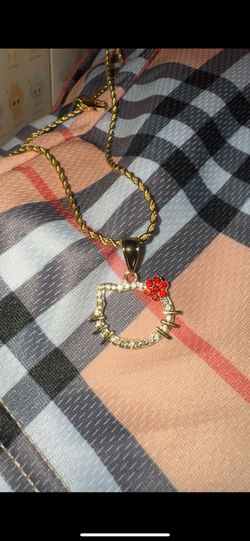Big 18K Gold Filled Hello Kitty Pendant