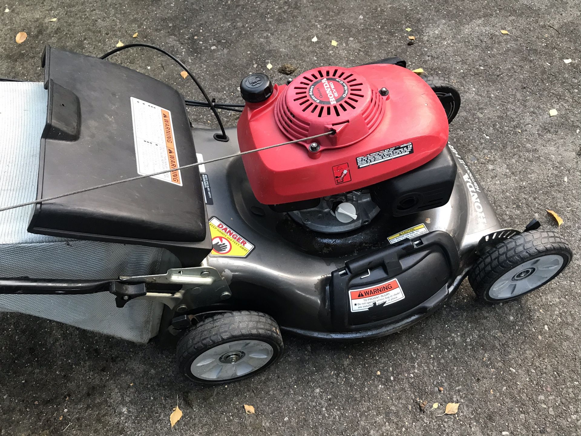 Honda push mower in great condition