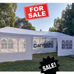 10x30' Wedding Party Canopy Tent Outdoor Gazebo with 8 Removable Sidewalls