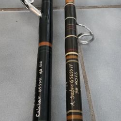 Custom Fishing Poles Cal Star 655xh And A Saber Gs655h