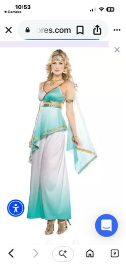 Women’s Halloween Costume Greek Goddess Sz Medium