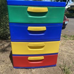 Large 4 Drawer Storage Dresser