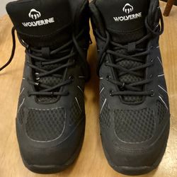 Wolverine Men Work Boots Black Size 9 EW