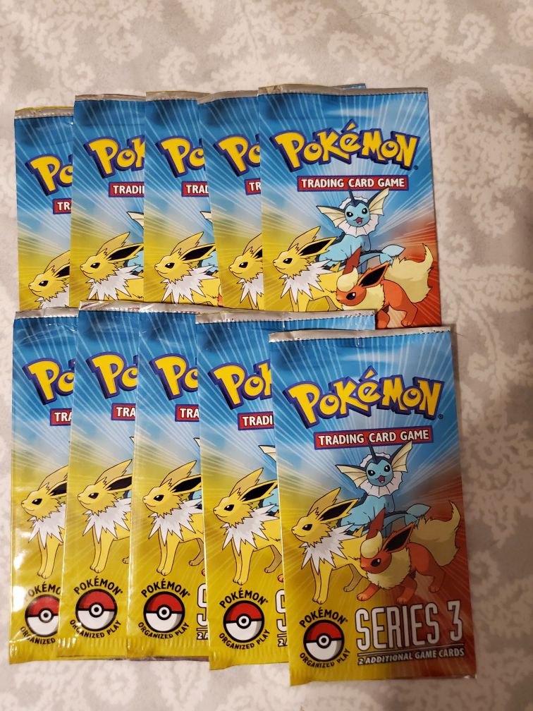 Pokemon Pop Series 3 Booster pack sealed x10