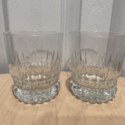 Crystal Old Fashioned Tumblers Lowball Glasses 4”