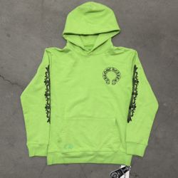 Green Chrome Hearts Pullover Hoodie