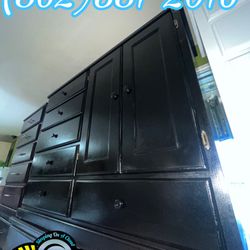 6 Drawer Heavy Duty Baby Wardrobe Glossy Black 