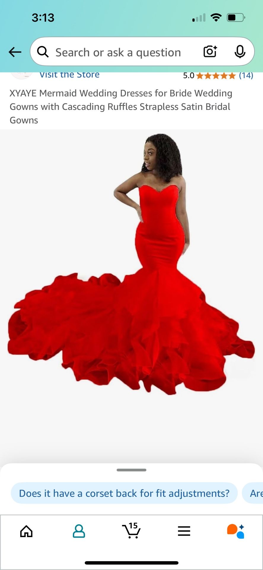 Red Mermaid Dress