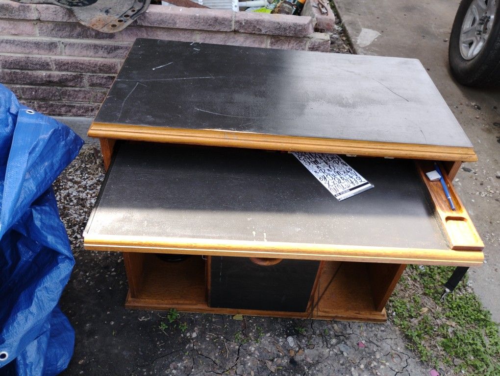 Solid Wooden Desk.