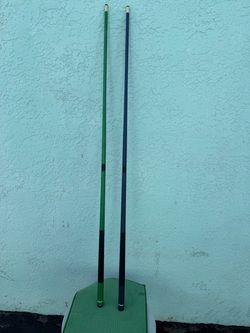 2 GSE Pool Cues – 58” 2-Piece Billiard Cue Sticks