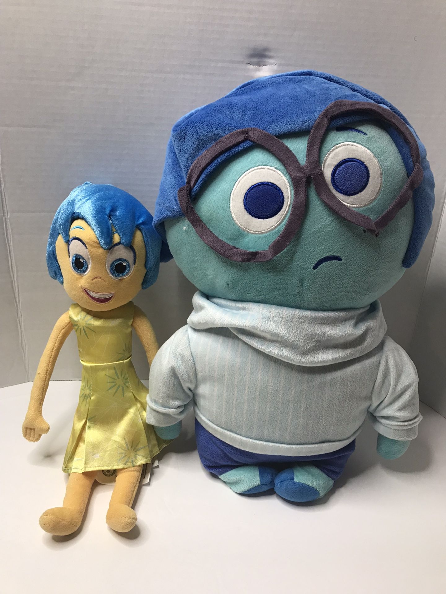  Disney Movie Inside Out JOY SADNESS Plush  16” 18”