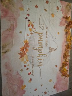 Baby shower backdrop