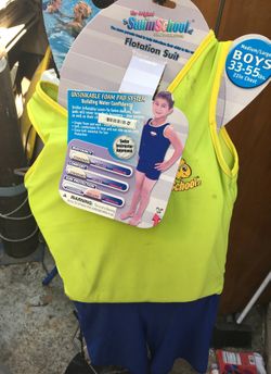New Floatation suit for boys/pool