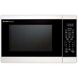 New in box Sharp 1.4-Cu. Ft. Countertop Microwave Oven, White (Smc1461hw)