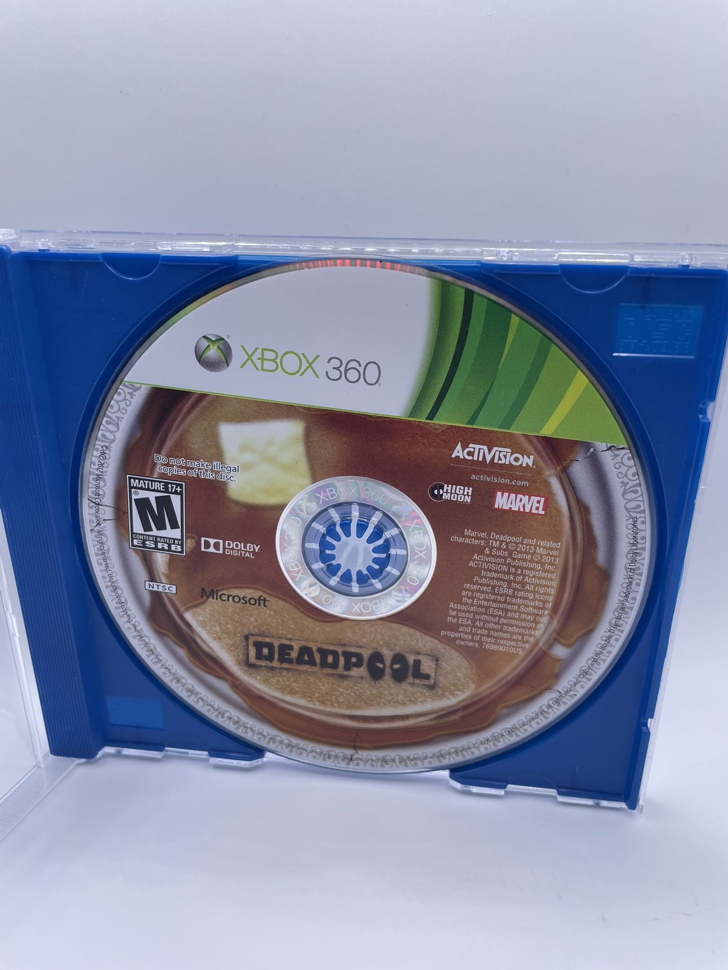 Deadpool (Microsoft Xbox 360, 2013) Disc Only