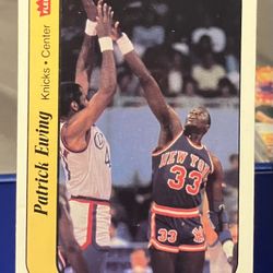 1986 Fleer Sticker Patrick Ewing Rookie! Authentic!