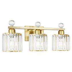 Brand New Modern Crystal Bathroom Vanity Light 3-Lights