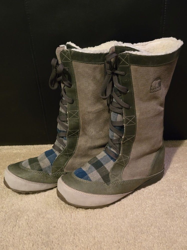 Sorel Tall Brown Winter Boot Women's Size 8