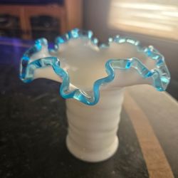 Fenton Vase Blue Aquacrest