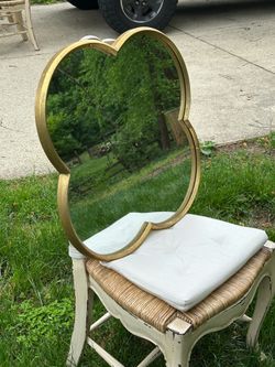 Gold Quatrefoil Mirror