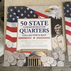 50 State quarters Map