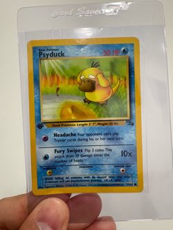 Pokemon Psyduck 53/62 Fossil 1st Edition 1999 Vintage English Non Holo